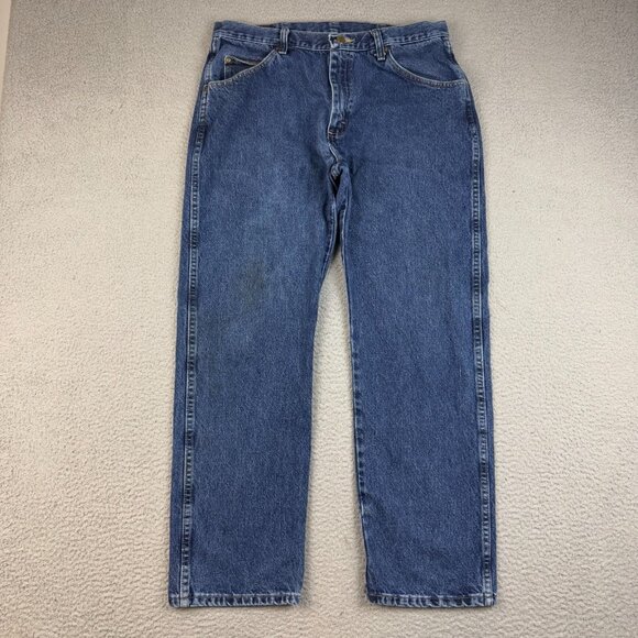 Wrangler Other - Wrangler Blue Denim Workwear Jeans Men's 36x30 Classic Regular Fit Cotton Pants